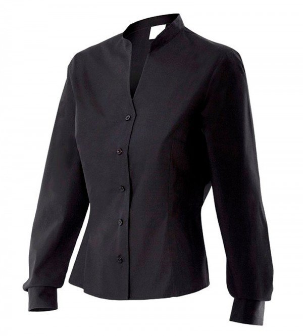 Camisa mujer cuello mao