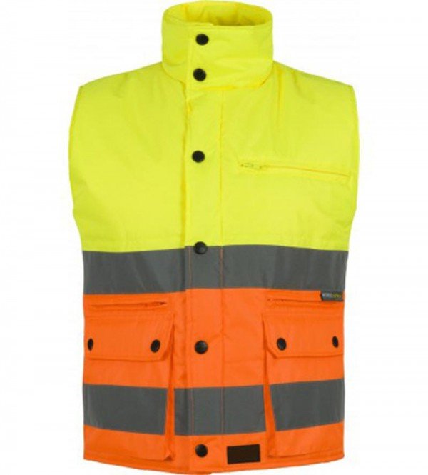 Chaleco acolchado cintas reflectantes